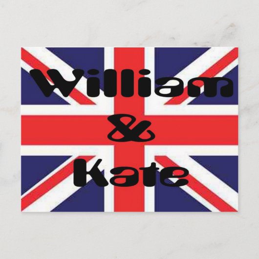 William en Kate Briefkaart (Voorkant)