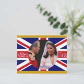 William en Kate koninklijke bruiloft briefkaarten (Staand voorkant)