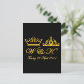 William en Kate Royal Wedding Briefkaart (Staand voorkant)