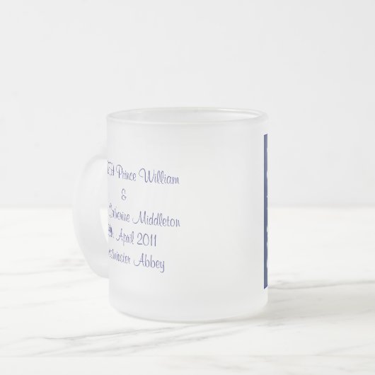 William en Kate Royal Wedding Collectibles Matglas Koffiemok (Voorkant links)