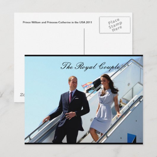 William en Kate USA Briefkaart (Voorkant / Achterkant)
