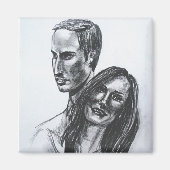 William en Kate Wedding Magneet (Voorkant)