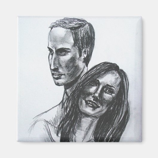 William en Kate Wedding Magneet (Voorkant)