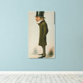 William Ewart Gladstone Canvas Afdruk (Insitu (Houten vloer))