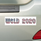 William F. Weld Presidentiële kandidaat 2020 Bumpersticker (Op auto)