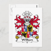 William Family Crest Briefkaart (Voorkant / Achterkant)