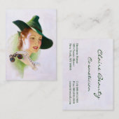 William Fulton Soare: Vrouw met binoculair Visitekaartje (Voorkant / Achterkant)