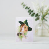 William Fulton Soare: Vrouw met binoculair Visitekaartje (Staand voorkant)