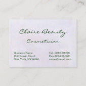 William Fulton Soare: Vrouw met binoculair Visitekaartje (Achterkant)