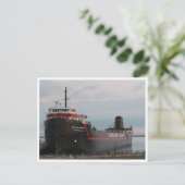 William G Mather Steamship Briefkaart (Staand voorkant)