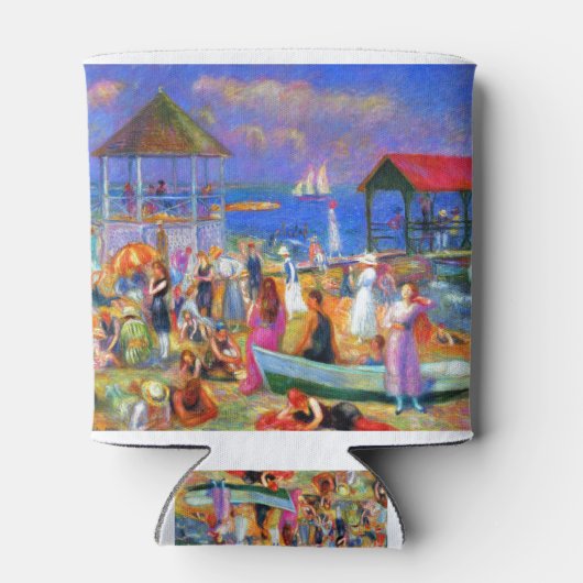 William Glackens Beach Scene Blikjeskoeler (Achterkant)