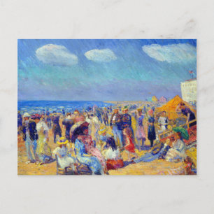 William Glackens Crowd in de Seashore Briefkaart