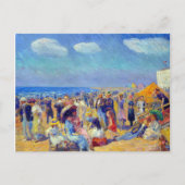 William Glackens Crowd in de Seashore Briefkaart (Voorkant)