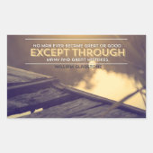 William Gladstone Inspirerend quote "Fouten" Rechthoekige Sticker (Voorkant)