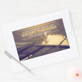 William Gladstone Inspirerend quote "Fouten" Rechthoekige Sticker