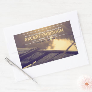 William Gladstone Inspirerend quote "Fouten" Rechthoekige Sticker