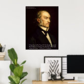 William Gladstone "Liberalen & Conservatief" Poste Poster (Thuiskantoor)