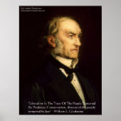 William Gladstone "Liberals & Conservative" Poster (Voorkant)