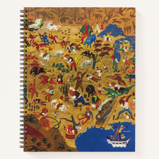 William Gropper's America - Cartoon Folklore Notitieboek (Voorkant)