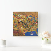 William Gropper's America - Cartoon Folklore Vierkante Klok (Huis)