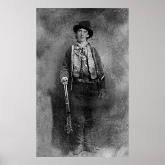William H. Bonney, Billy Kid outlaw van het Amerik Poster (Voorkant)