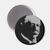 William H. Taft silhouet Magneet (Voorkant / Achterkant)