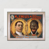 William H. West, Big minstrel Jubilee, 'Billy Van' Briefkaart (Voorkant / Achterkant)