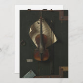 William Harnett De oude viool Kaart (Voorkant / Achterkant)