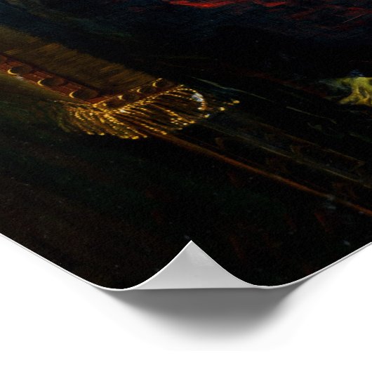 William Harvey demonstreert tegen Charles I Poster (Hoek)