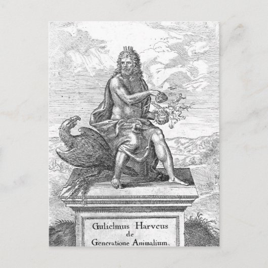 William Harvey's ' De Generatione Animalium' Briefkaart (Voorkant)