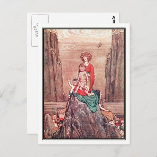 William Heath Robinson - De waterbaby's Briefkaart (Voorkant / Achterkant)