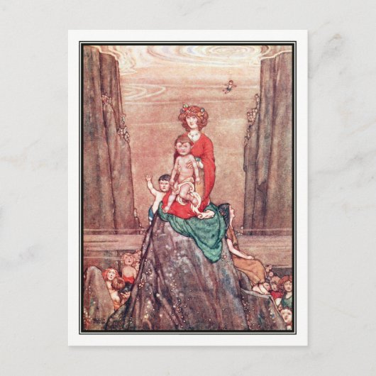 William Heath Robinson - De waterbaby's Briefkaart (Voorkant)