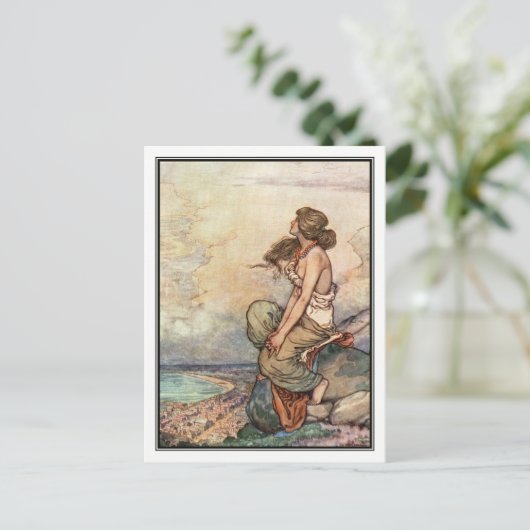 William Heath Robinson - Een lied van het Engels Briefkaart (Staand voorkant)