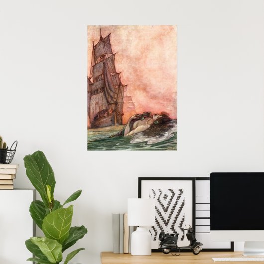 William Heath Robinson - Een lied van het Engels Poster (Thuiskantoor)