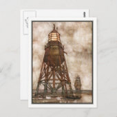 William Heath Robinson -  Ship + Lighthouse Briefkaart (Voorkant / Achterkant)