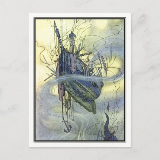 William Heath Robinson -  Shipwreck Briefkaart (Voorkant)