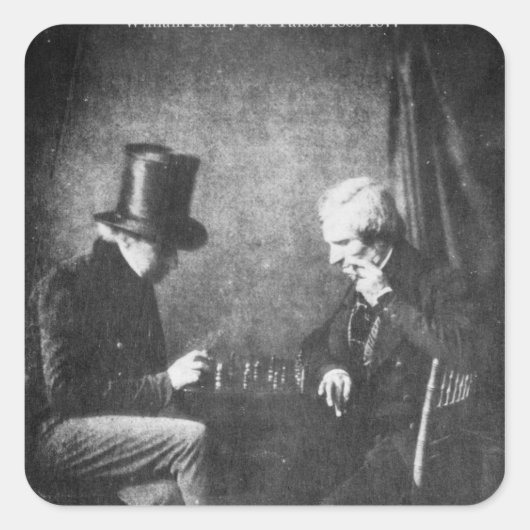 William Henry Fox Talbot Vierkante Sticker (Voorkant)
