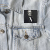 William Henry Harrison, 9e President van de Vereni Vierkante Button 5,1 Cm (In situ)