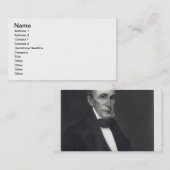 William Henry Harrison, 9e President van de Vereni Visitekaartje (Voorkant / Achterkant)