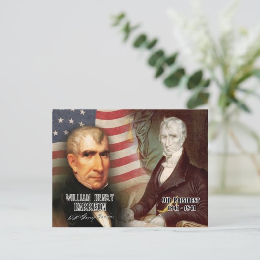 William Henry Harrison - 9e President van de VS Briefkaart (Staand voorkant)