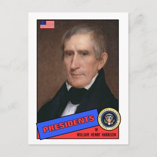 William Henry Harrison Baseball Card Briefkaart (Voorkant)