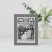 William Henry Harrison Death bed Briefkaart (Staand voorkant)