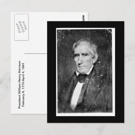 William Henry Harrison  foto briefkaart (Voorkant / Achterkant)