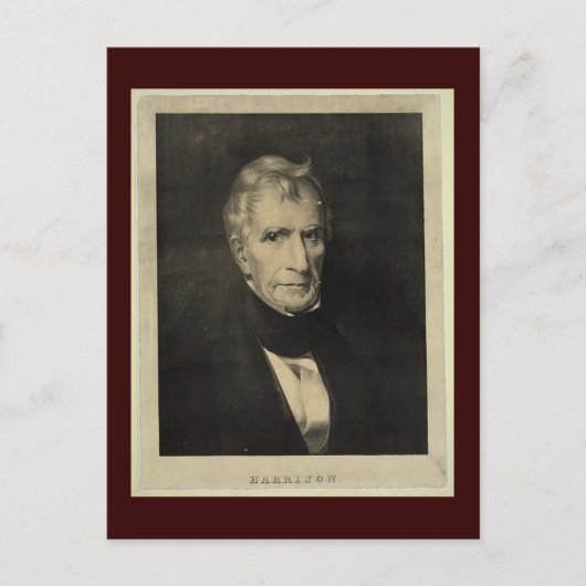 William Henry Harrison, Ninth President briefkaart (Voorkant)