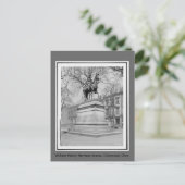 William Henry Harrison statuut,  foto Briefkaart (Staand voorkant)