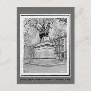 William Henry Harrison statuut,  foto Briefkaart
