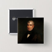 William Henry Harrison Vierkante Button 5,1 Cm (Voorkant /achterkant)