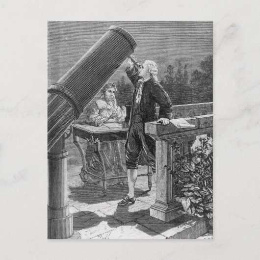 William Herschel Discover the Planet Uranus Briefkaart (Voorkant)