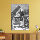 William Herschel Discover the Planet Uranus Canvas Afdruk (Insitu (Woonkamer))