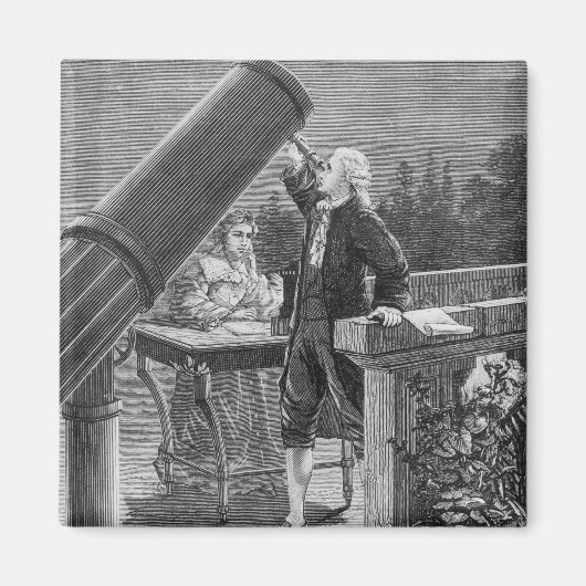 William Herschel Discover the Planet Uranus Magneet (Voorkant)